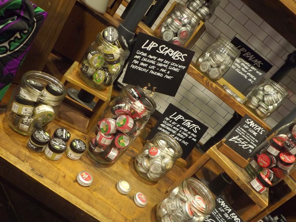 Lush lip scrubs.