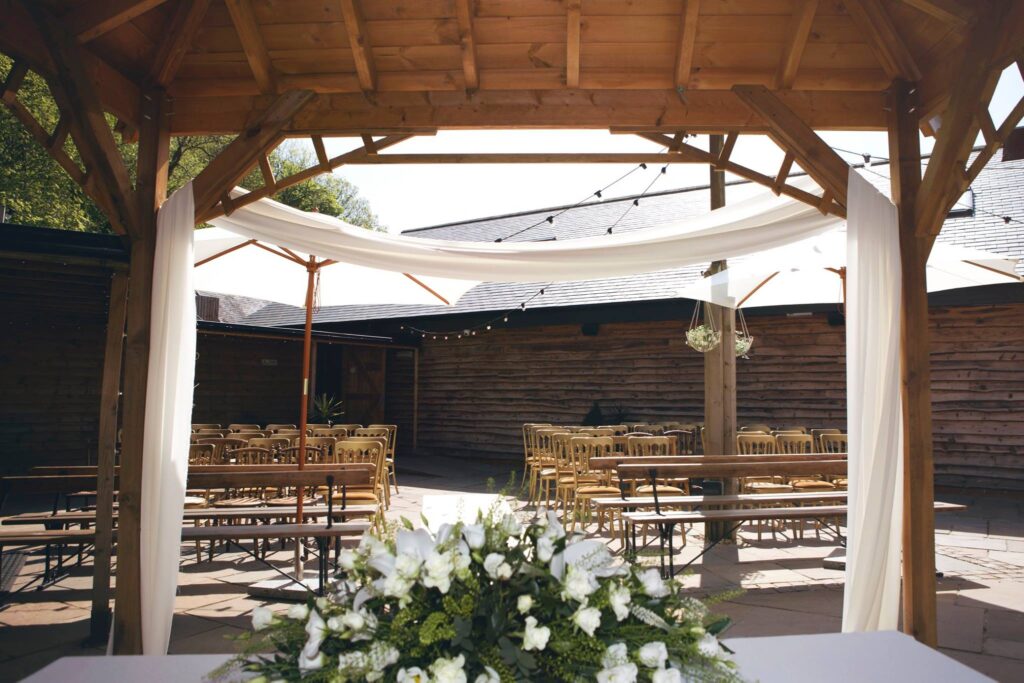 Perfect wedding venue outdoor space.
