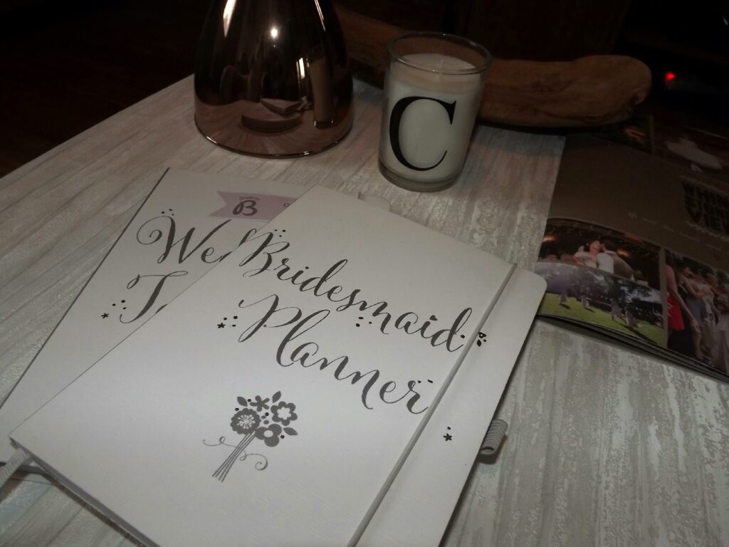 Bridesmaid planner from Busy B stationery.