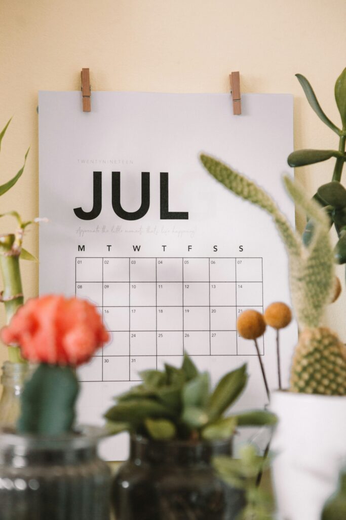July thoughts and feelings.