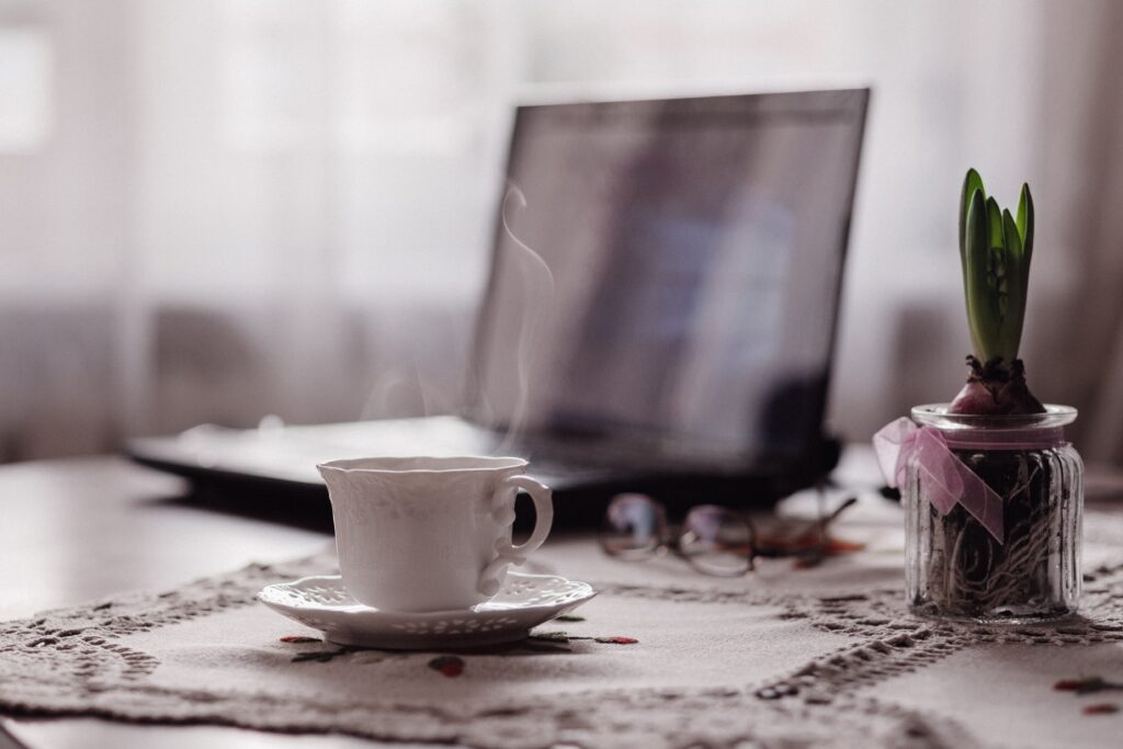 A hot cup of tea.