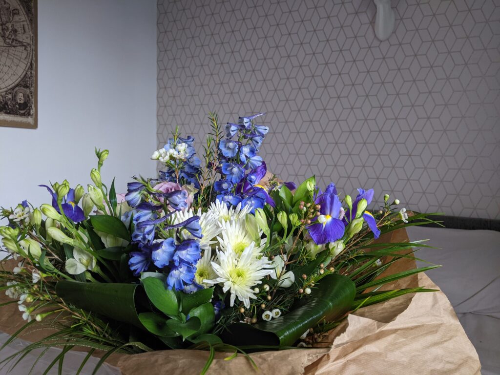 Bouquet of flowers from The Flower Shops.