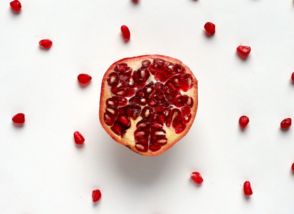 Baby is now the size of a pommegranate.