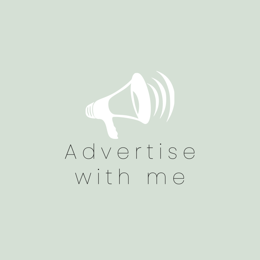 Advertise with me & become one of my must read blogs.