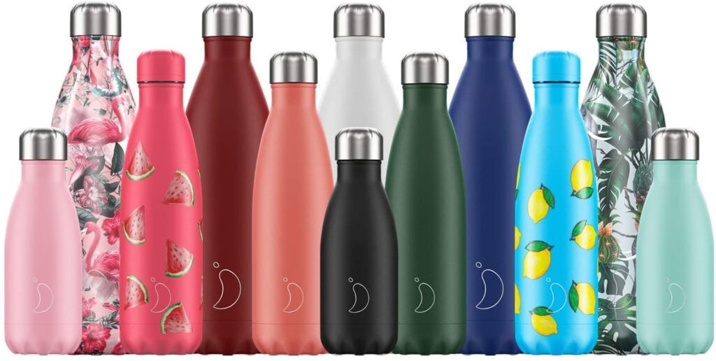 Chilly's reusable bottles.