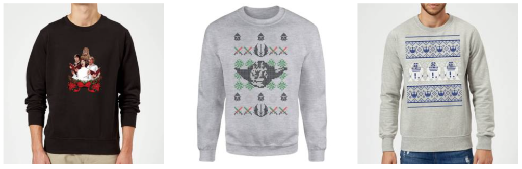 Star Wars Christmas jumpers.