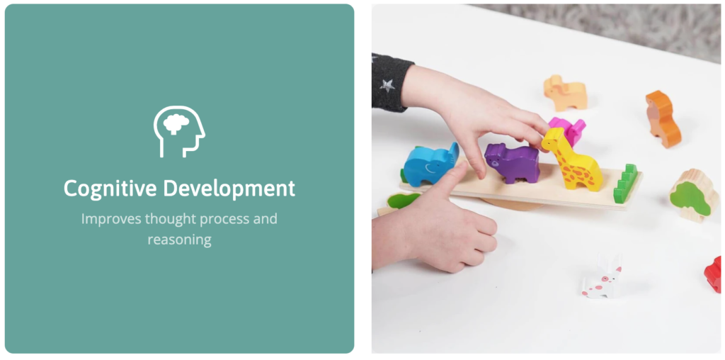Toddler toys which help promote educational development.