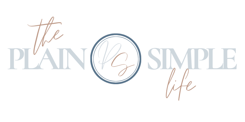 The plain simple life logo.