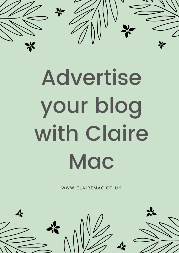 Advertise your blog with claire mac.