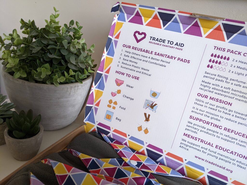 Trade to aid reusable sanitary pads.