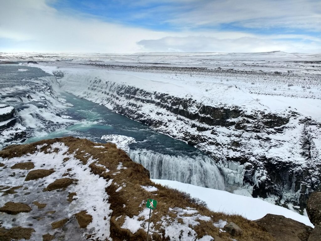 Gullfoss double waterfall.