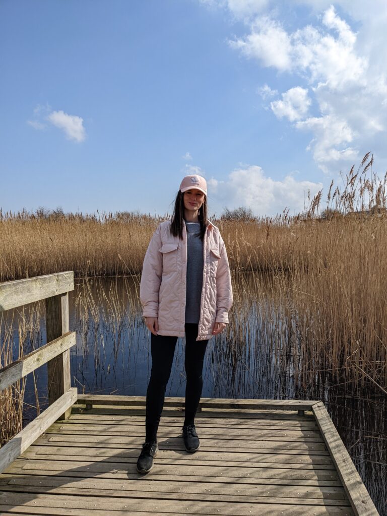 Claire Mac at RSPB Saltholme.