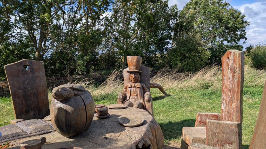 2025 Alice In Wonderland display at Saltholme.