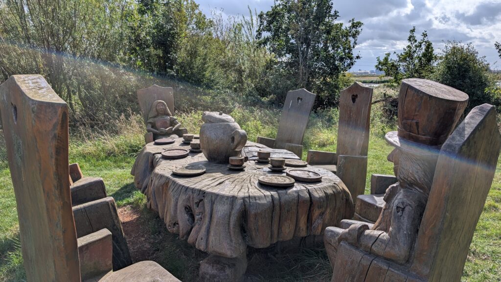 2025 Alice in Wonderland display at RSPB Saltholme.