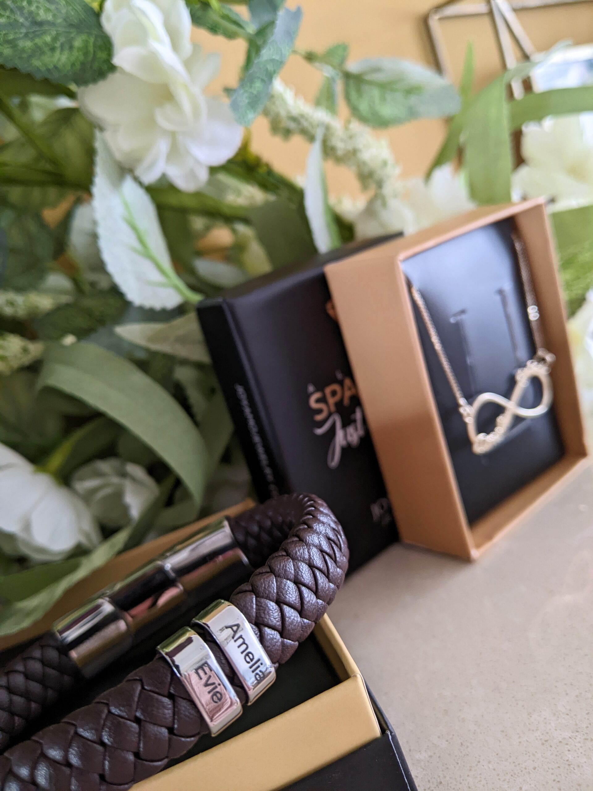Gents personalised bracelet.