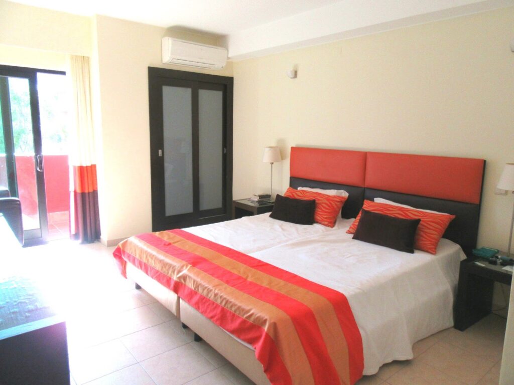 Topazio vibe beach hotel. Bedroom set up.