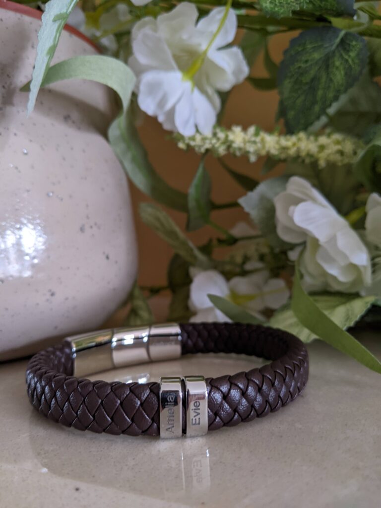 Personalised presents for dad from JoyAmo jewelery.