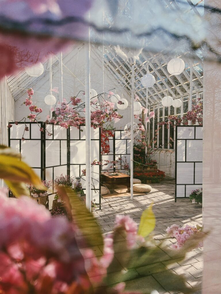 Conservatory interior ideas.