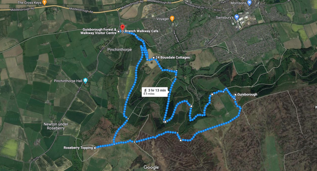 North Yorkshire three peaks route.