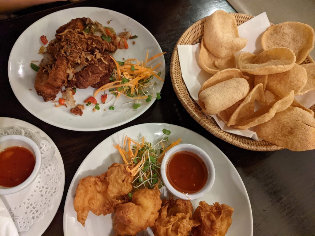 Thai starters from The Blackwell Ox Inn. Reserve a table through OpenTable.