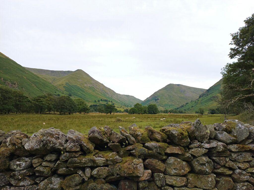 Views of the Dovedale valley in the lake district.