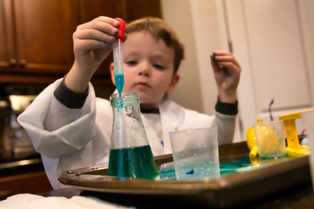 Helping your child develop a lof of science.