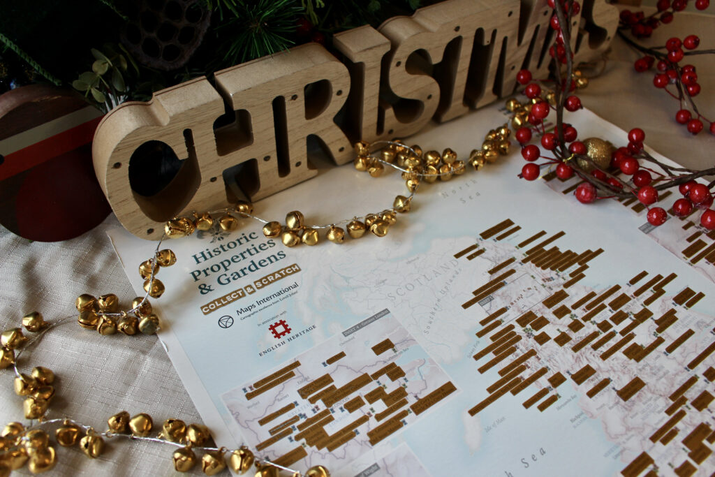 English Heritage scratch off map.