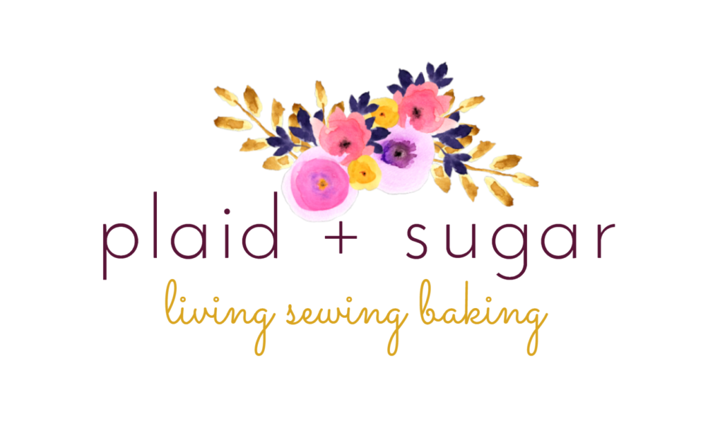 Plaid and sugar blog logo.