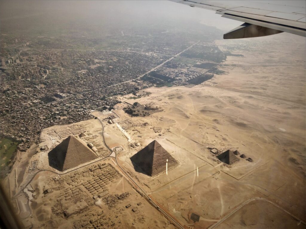 Views of Cairo from above.