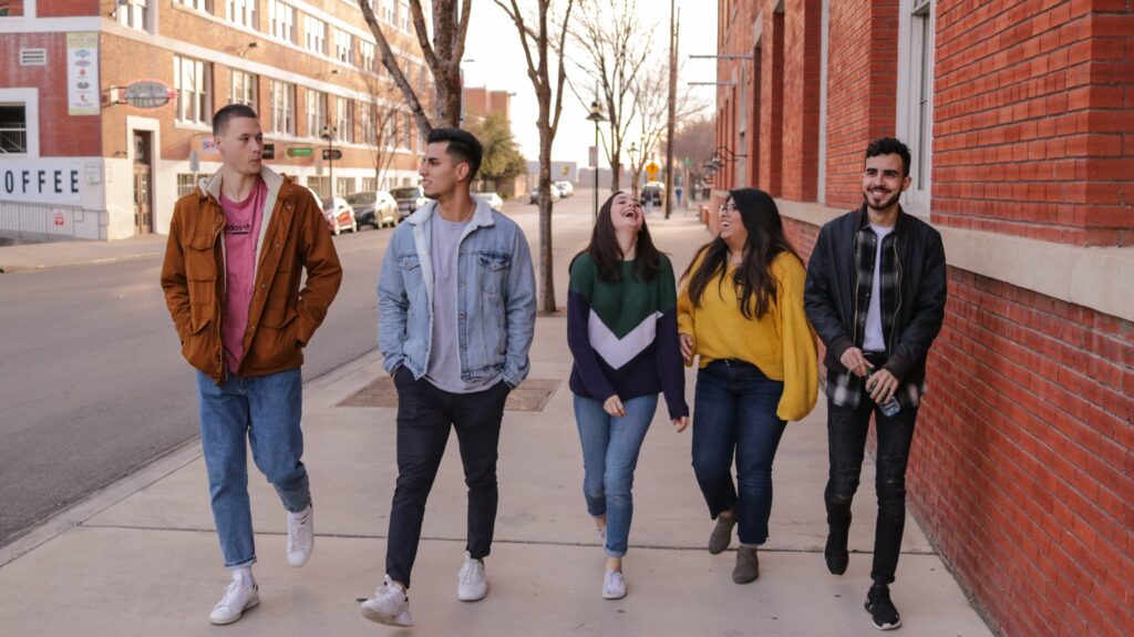 A group of teenagers. This post discusses options after GCSE's.