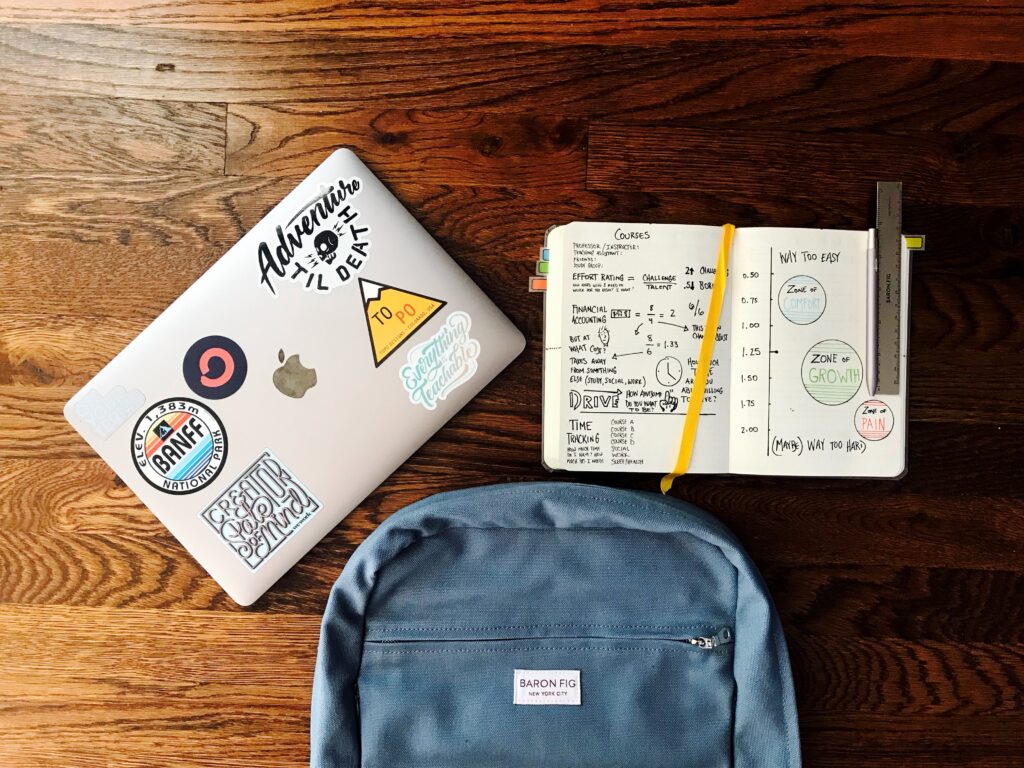 Bag prep the night before makes doing the school run easier.