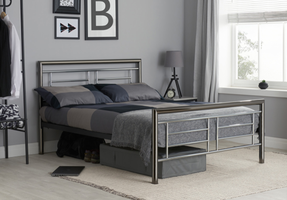 Birlea Montana 5FT Kingsize Metal Bed Frame.