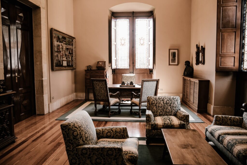Period features in a modern home.