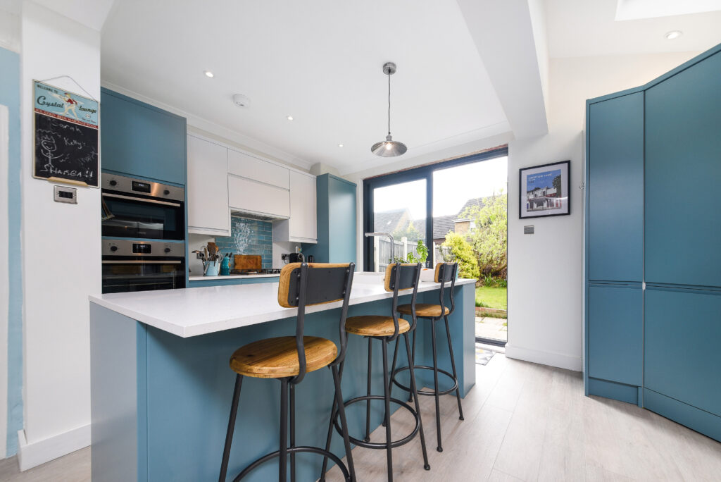 Home extension kitchen design.