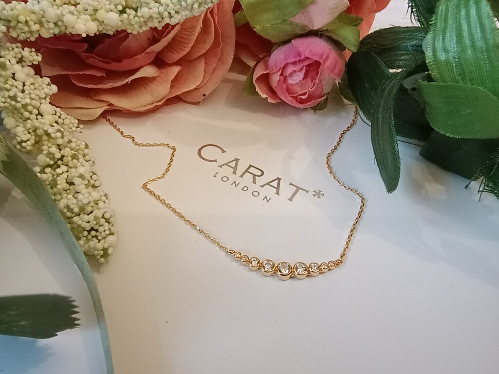 Carat london Carissa necklace for best clear stones blog post.