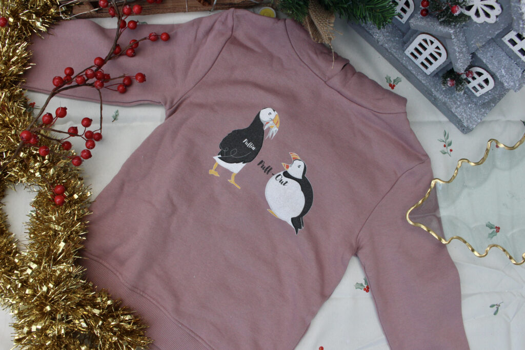 Puffin Puff-out jumper from We Love Our Beach.