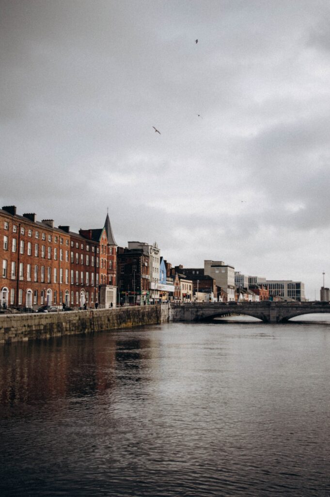 Looking over the river Lee in Cork. This image is to go with an article discussing things to do in Cork for couples.