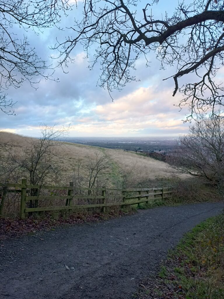 Views from Flatts Lane Country Park looking out to industrial Middlesbrough.
