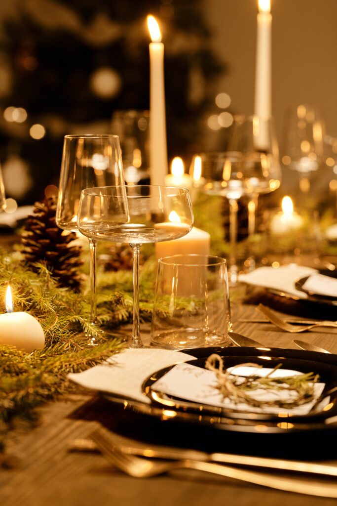 Festive tablescaping design.