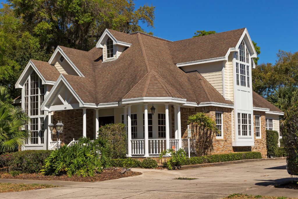 Large family home. This is for a blog post about roof replacement. 