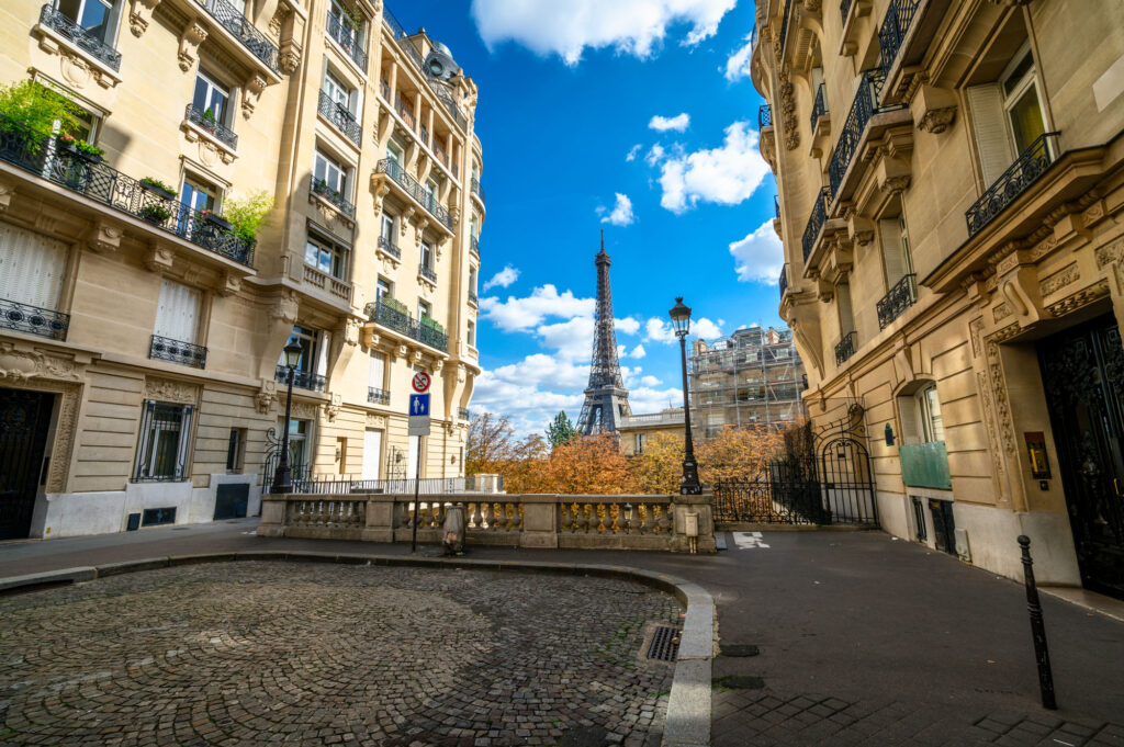 Avenue de Camoens Paris is one of the best instagrammable places in Paris with a view of the Eiffel tower.