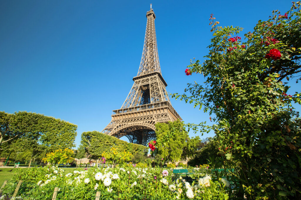 Jardin de la Tour Eiffel in Paris.