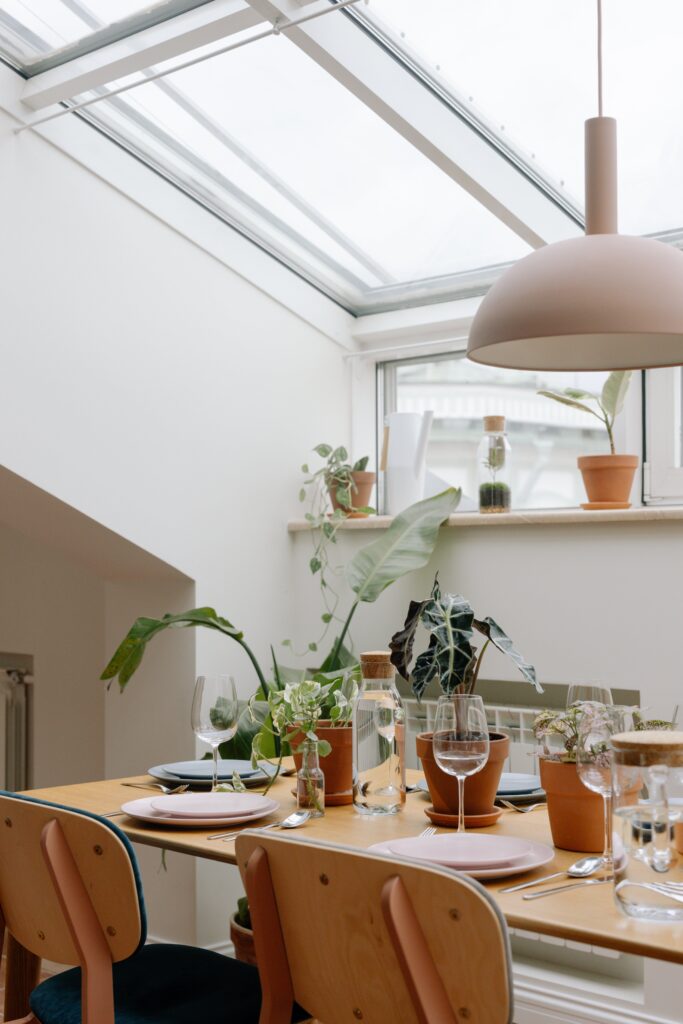 Bringing the Outdoors In with Glass Windows and Skylights.