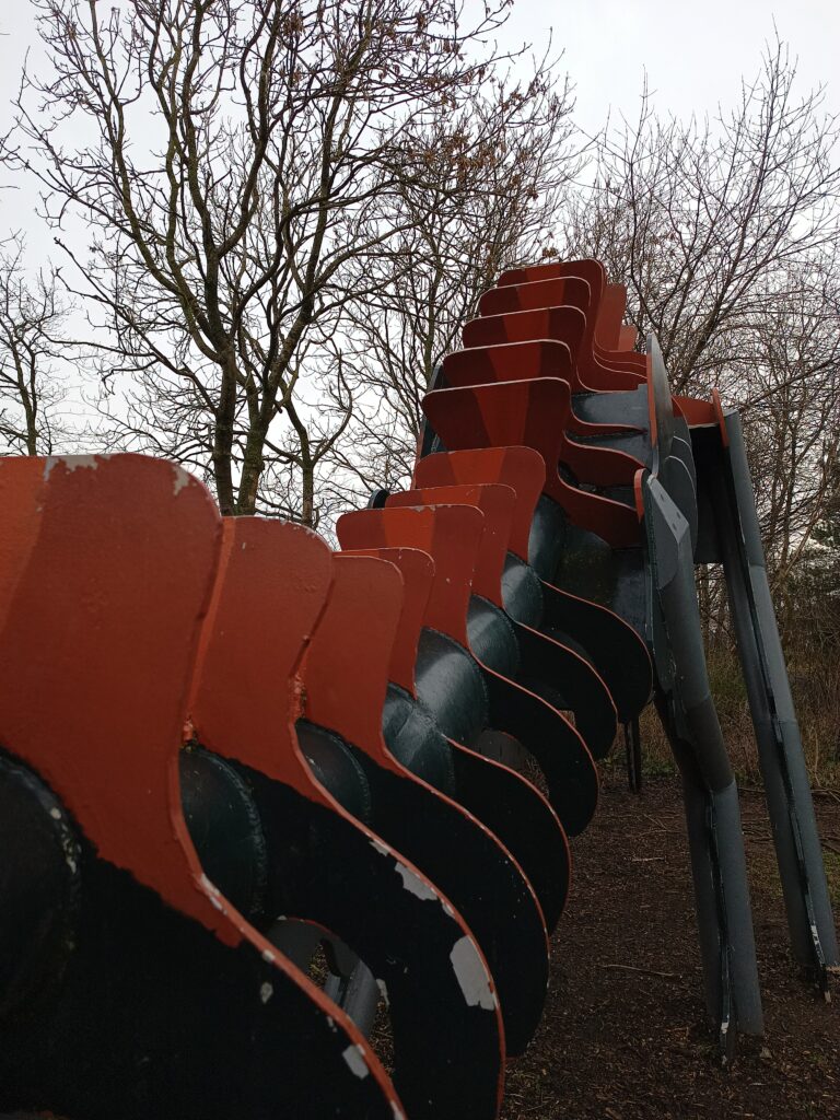 Detailing of steel plates at Teessaurous Park