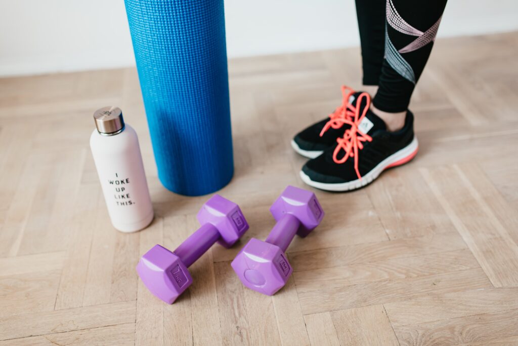 At home workout.