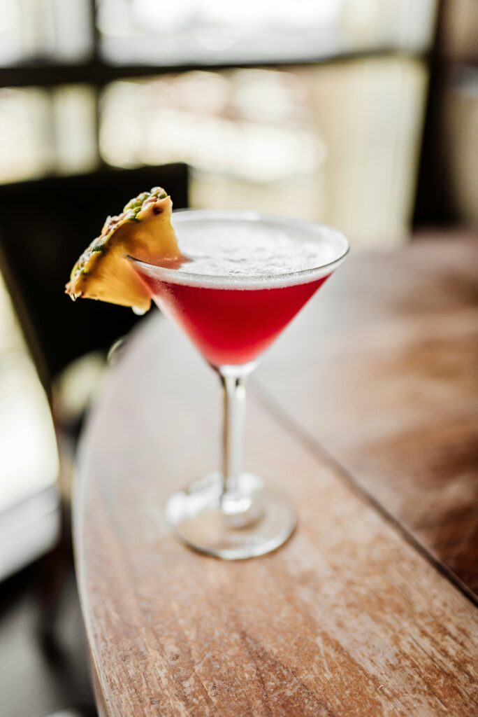 Pineapple based Martini cocktail.
