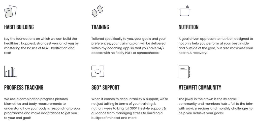 Mission statement from Emma Harrison personal trainer.
