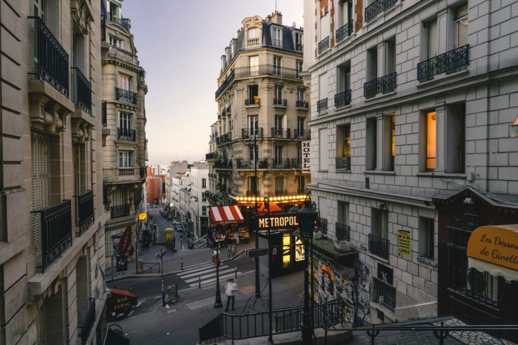French city scaoe. This is to go with an article discussing when the best time to visit France is.