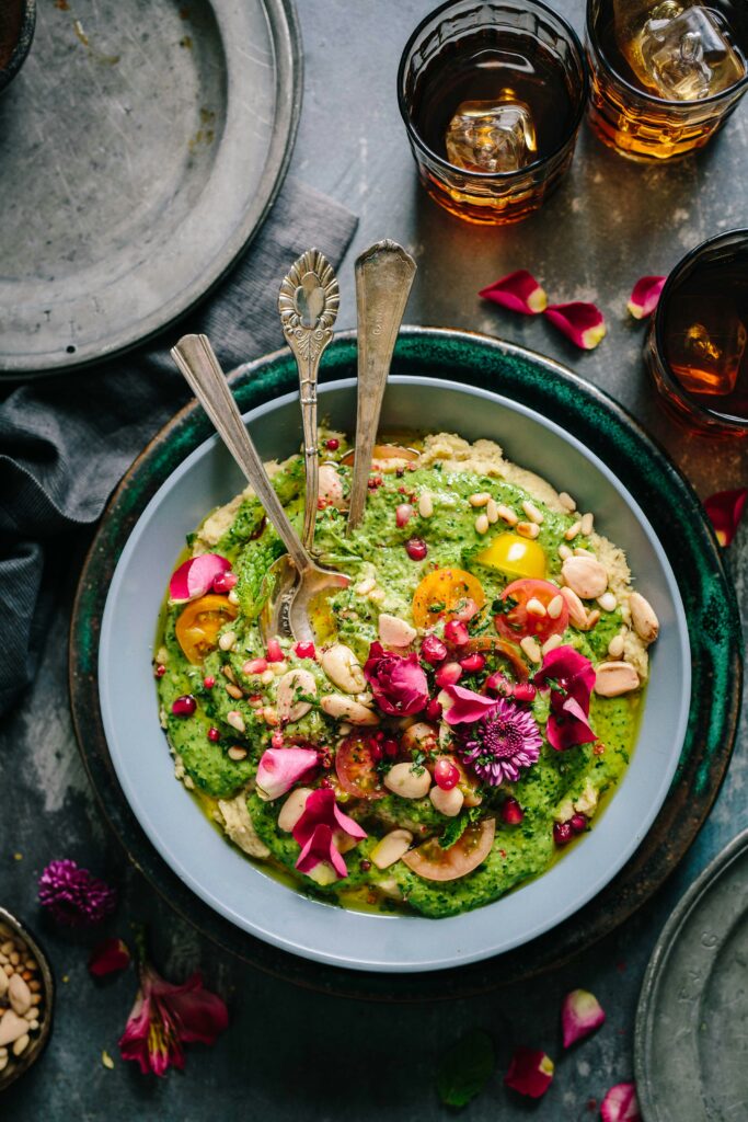 Healthy, colourful bowl of food.
