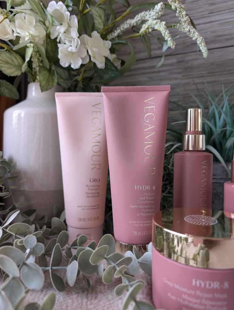 Vegamour HYDR-8 shampoo and conditioner.